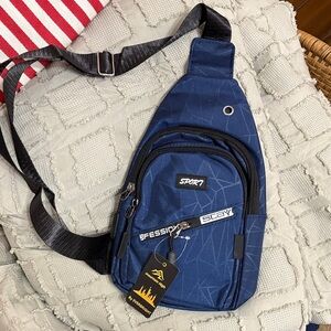 Sporty Blue Sling Bag